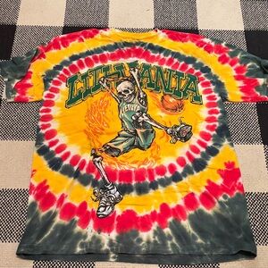 Grateful Dead Lithuania Tie-Dye Graphic T-Shirt